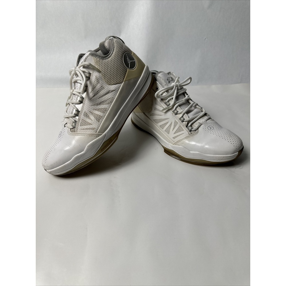 Nike Mens Jordan CP3 IV 428821-104 White Basketball Shoes Size 11 Carbon Fiber